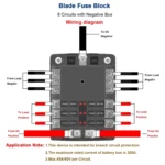 CS-1222A1 High Current Independent Positive and Negative 6-way LED Indicator Plug Fuse Box - Image 9