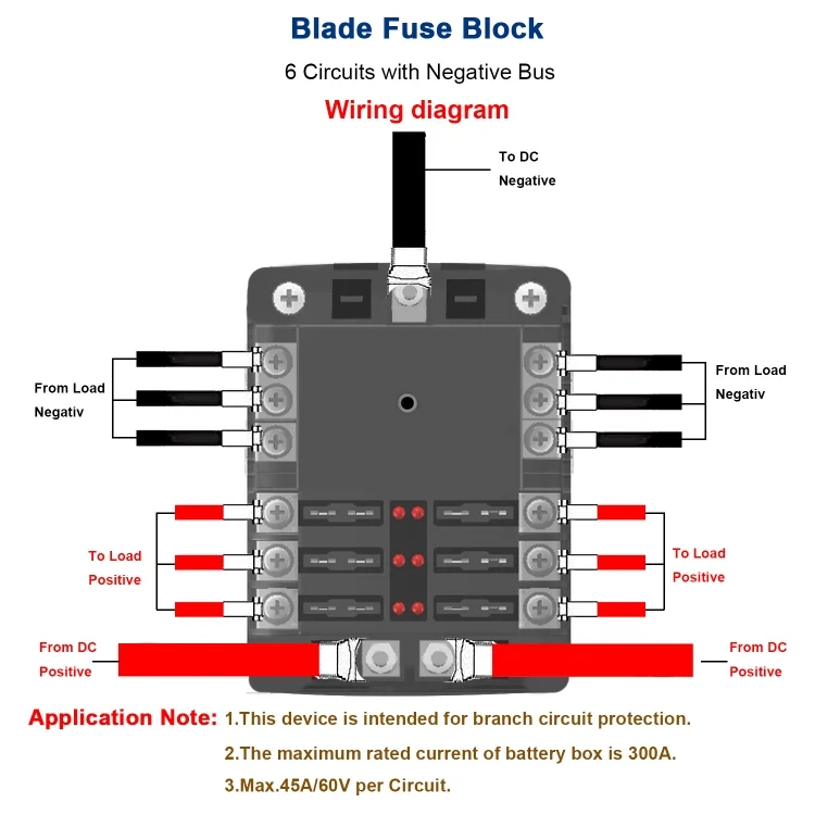 EDA0010174_8.webp CS-1222A1 High Current Independent Positive and Negative 6-way LED Indicator Plug Fuse Box - Image 9