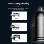 ROCK H11 4.8A 24W Mini Dual USB Car Charger - Image 9