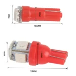 50 PCS T5 / T10 Car / Motorcycle Modification LED Turn Signal Light Clearance Lamp(Blue Light) - Image 6
