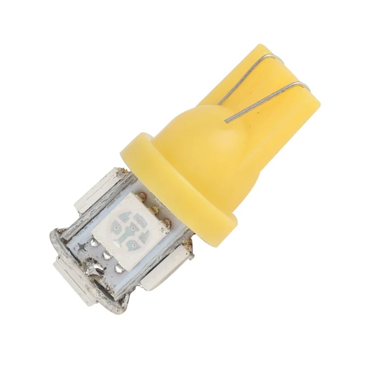70 PCS T5 / T10 Car Modification LED Indicator Light with T5 / T10 Lamp Holder(Yellow Light)