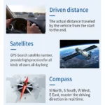 M13 Plus OBD2 + GPS Mode Car Head-up Display HUD Overspeed / Speed / Water Temperature Alarm / Eliminate Fault Codes - Image 17