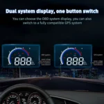M13 Plus OBD2 + GPS Mode Car Head-up Display HUD Overspeed / Speed / Water Temperature Alarm / Eliminate Fault Codes - Image 4