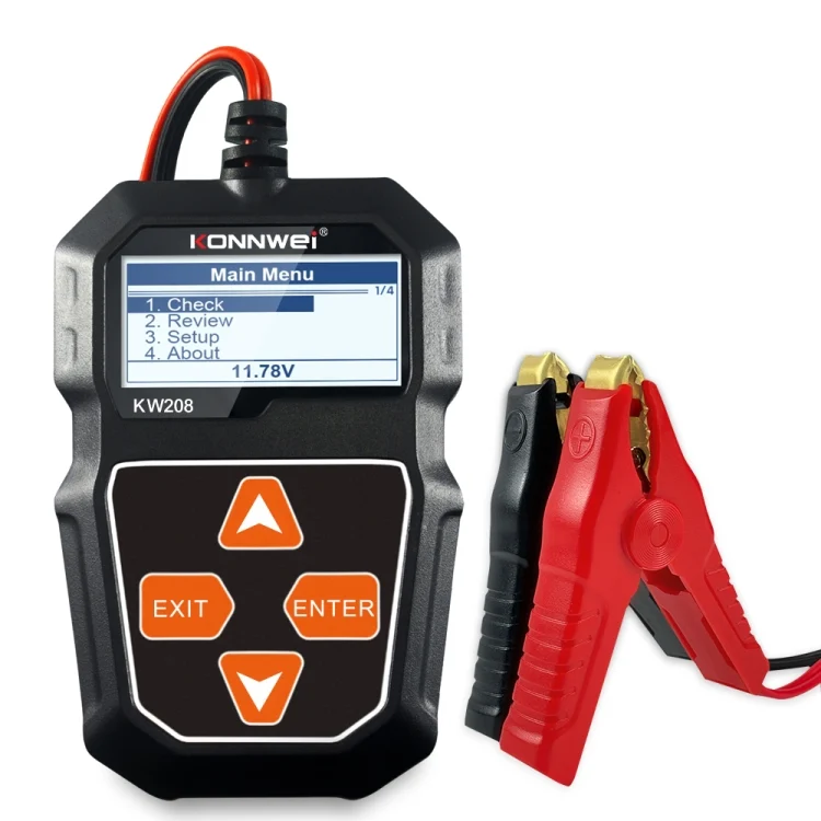 EDA0010900.webp KONNWEI KW208 Car TFT Color Screen Battery Tester Support 8 Languages - Image 1
