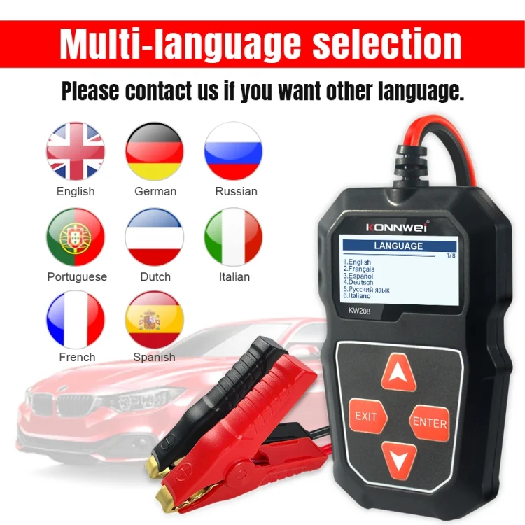 EDA0010900_12.webp KONNWEI KW208 Car TFT Color Screen Battery Tester Support 8 Languages - Image 13