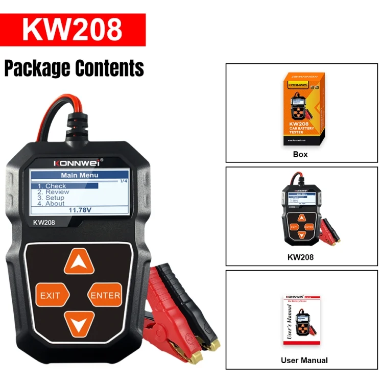 EDA0010900_14.webp KONNWEI KW208 Car TFT Color Screen Battery Tester Support 8 Languages - Image 15