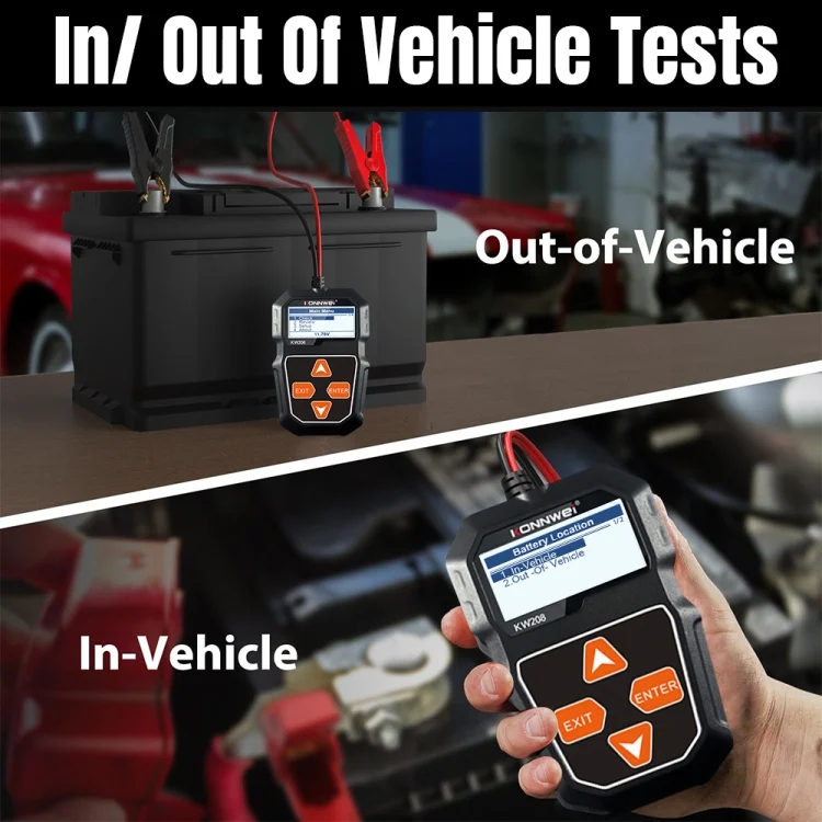 EDA0010900_4.webp KONNWEI KW208 Car TFT Color Screen Battery Tester Support 8 Languages - Image 5