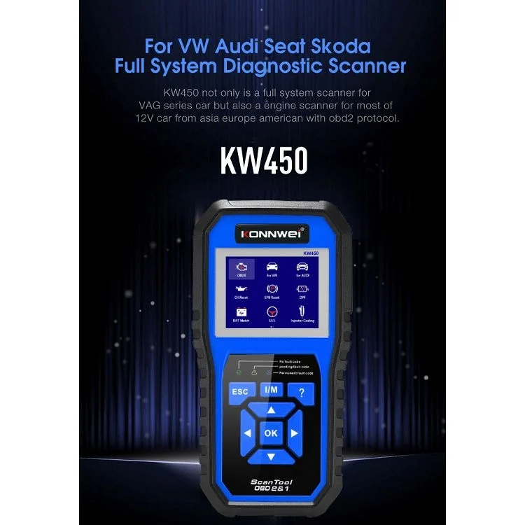 EDA0010902_4.webp KONNWEI KW450 Car 2.8 inch TFT Color Screen Battery Tester Support 2 Languages / System  XP WIN7 WIN8 WIN10 - Image 5