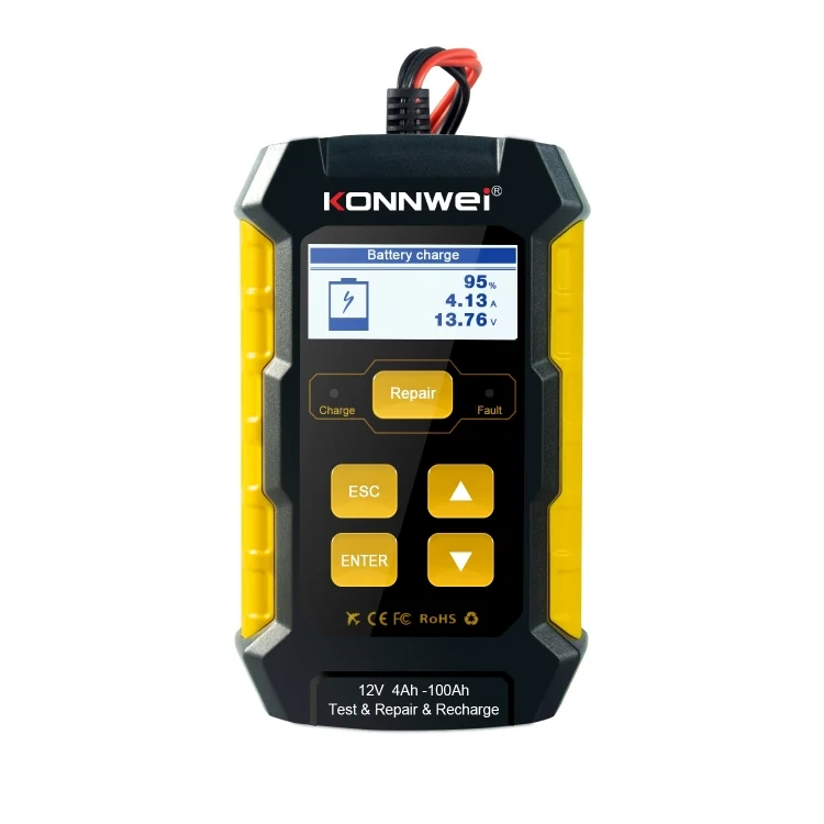 EDA0010904EU_1.webp KONNWEI KW510 3 in 1 Car Battery Tester / Charger / Repairer, Support 8 Languages - Image 2