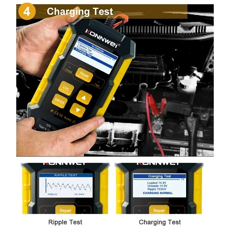 EDA0010904EU_14.webp KONNWEI KW510 3 in 1 Car Battery Tester / Charger / Repairer, Support 8 Languages - Image 15
