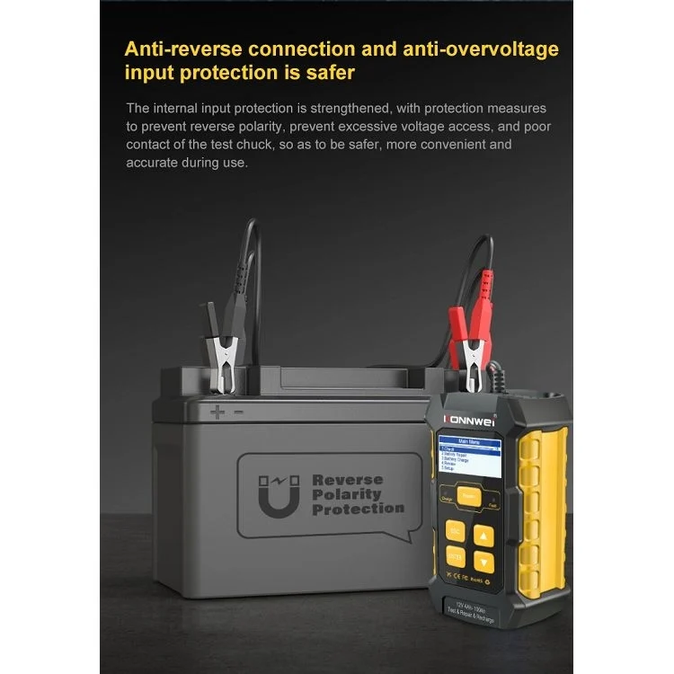EDA0010904EU_16.webp KONNWEI KW510 3 in 1 Car Battery Tester / Charger / Repairer, Support 8 Languages - Image 17