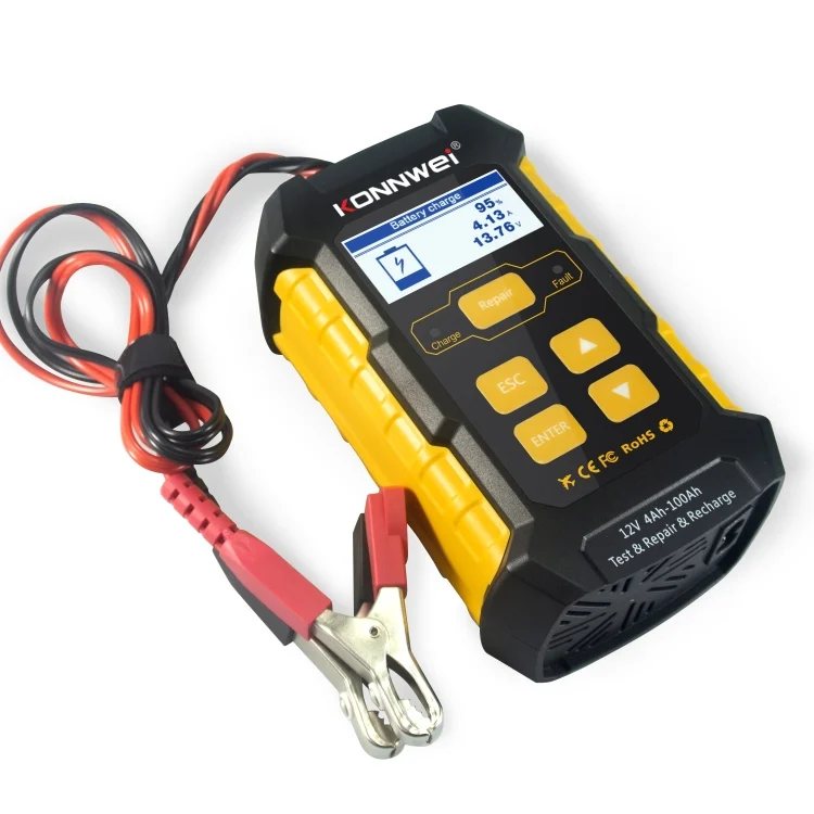 EDA0010904EU_2.webp KONNWEI KW510 3 in 1 Car Battery Tester / Charger / Repairer, Support 8 Languages - Image 3