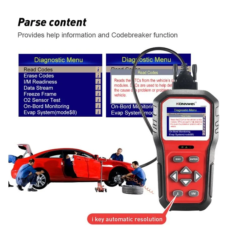 EDA0010906_13.webp KONNWEI KW860 Car 2.8 inch TFT Color Screen Battery Tester Support 8 Languages / I Key Analysis Function - Image 14