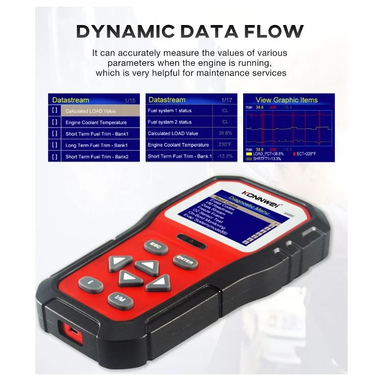 EDA0010906_16.webp KONNWEI KW860 Car 2.8 inch TFT Color Screen Battery Tester Support 8 Languages / I Key Analysis Function - Image 17