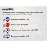 KONNWEI KW860 Car 2.8 inch TFT Color Screen Battery Tester Support 8 Languages / I Key Analysis Function - Image 19