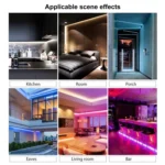 CJ-1206 12V 6A 5m IP65 Waterproof Silicone Neon LED Strip Light, US Plug - Image 2