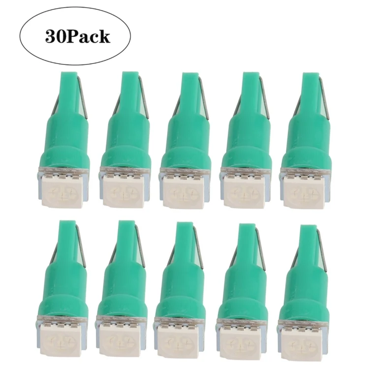 EDA0011249.webp 30 PCS T5 1LED SMD-5050 Car Modification LED Indicator Light Green Light - Image 1