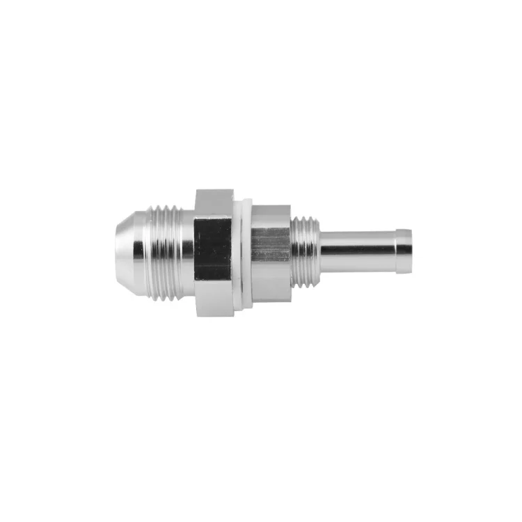 EDA0011444_2.webp AN8 Straight to 3/8 inch Hose Barb Double Fuel Pump Tank Fitting Bulkhead Adapter Fitting - Image 3