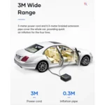 Rock Multi-function Portable LED Digital Display Car Air Pump - Image 15