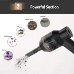 HK-6019D Portable Household Car Handheld Mini USB Vacuum Cleaner Dust Collector Cleaning Tools - Image 7