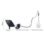 SNF-0092 White Light Solar Lantern Lighting Bulb Outdoor IP44 Waterproof LED One for Two Lighting System Split Garden Lamp - Image 4