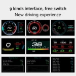 F9 OBD2 Car HUD Head-up Display Speed / Water Temperature / Voltage Display - Image 11