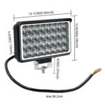WUPP CS-1242A1 Car 4 inch Square 32LEDs Highlight Work Light Modified Front Bumper Lamp Spotlight - Image 4