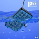 WUPP CS-1242A1 Car 4 inch Square 32LEDs Highlight Work Light Modified Front Bumper Lamp Spotlight - Image 5