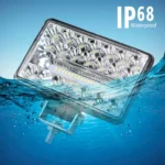 2 PCS WUPP CS-1243A1 Car 4 inch Square 20LEDs Highlight Work Light Modified Spotlight - Image 5