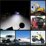 2 PCS WUPP CS-1243A1 Car 4 inch Square 20LEDs Highlight Work Light Modified Spotlight - Image 8