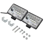 2 PCS WUPP CS-1243A1 Car 4 inch Square 20LEDs Highlight Work Light Modified Spotlight - Image 10