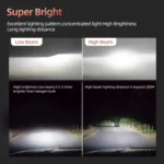 2 PCS DC9-36V / 25W / 6000K / 2500LM IP68 Waterproof Car LED Headlight - Image 11