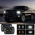 7 inch(5X7)/(7X6) H4 DC 9V-30V 30000LM 300W 8LEDs Car Square Shape LED Headlight Lamps for Jeep Wrangler - Image 2