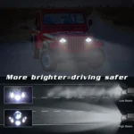 7 inch(5X7)/(7X6) H4 DC 9V-30V 3500LM 35W Car Square Shape LED Headlight Lamps for Jeep Wrangler - Image 6