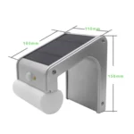 Solar Power Waterproof Human Body Induction 6-modes Remote Control Light - Image 2
