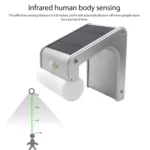 Solar Power Waterproof Human Body Induction 6-modes Remote Control Light - Image 3
