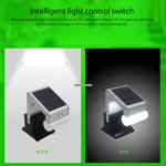 Solar Power Waterproof Human Body Induction 6-modes Remote Control Light - Image 7