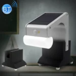 Solar Power Waterproof Human Body Induction 6-modes Remote Control Light with Bluetooth Speaker Base