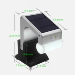 Solar Power Waterproof Human Body Induction 6-modes Remote Control Light with Bluetooth Speaker Base - Image 2