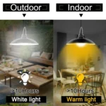 2 in 1 Solar Light Landscape Courtyard Corridor Lighting 32-LED Retro Chandelier - Image 4