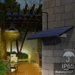 2 in 1 Solar Light Landscape Courtyard Corridor Lighting 32-LED Retro Chandelier - Image 6