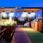 2 in 1 Solar Light Landscape Courtyard Corridor Lighting 32-LED Retro Chandelier - Image 7