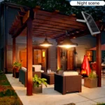 Smart Induction 2 in 1 112LEDs Solar Light Indoor and Outdoor Garden Garage LED Lamp - Image 9