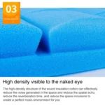 50x50x5cm Pyramid Style Recording Studio Drum Video Room Sound Insulation Board Silencer Cotton - Image 6