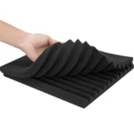 30x30x2.5cm Triangular Groove Style Recording Studio Drum Video Room Sound Insulation Board Silencer Cotton - Image 2