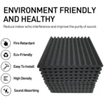 30x30x2.5cm Triangular Groove Style Recording Studio Drum Video Room Sound Insulation Board Silencer Cotton - Image 3