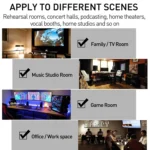 30x30x2.5cm Triangular Groove Style Recording Studio Drum Video Room Sound Insulation Board Silencer Cotton - Image 7