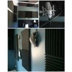 30x30x2.5cm Triangular Groove Style Recording Studio Drum Video Room Sound Insulation Board Silencer Cotton - Image 8