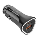 YSY-313PD30W QC3.0 USB + PD 30W USB-C / Type-C Triangle Dual Ports Fast Charging Car Charger - Image 2