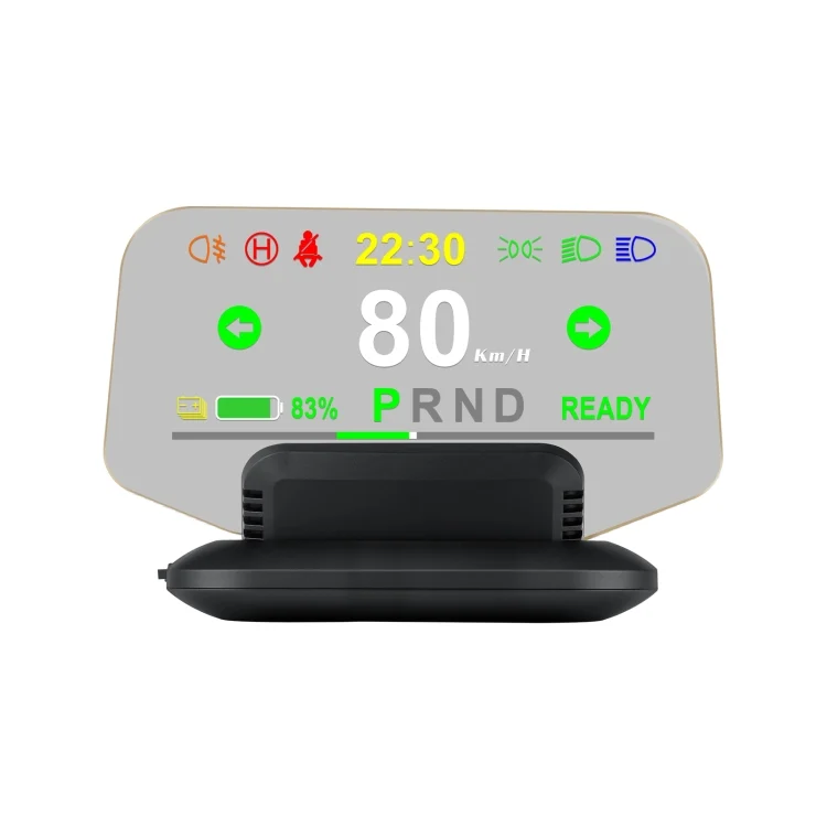EDA0014295.webp T1 5.1 inch Car HUD Head-up Display Overspeed Alarm / Remaining Battery Percentage Display for Tesla Model 3 / Y - Image 1